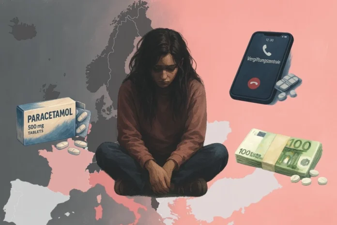 Datenvisualisierung des Wirkstoffs Paracetamol aus dem Projekt Toxisch von Melanie Tschiedel